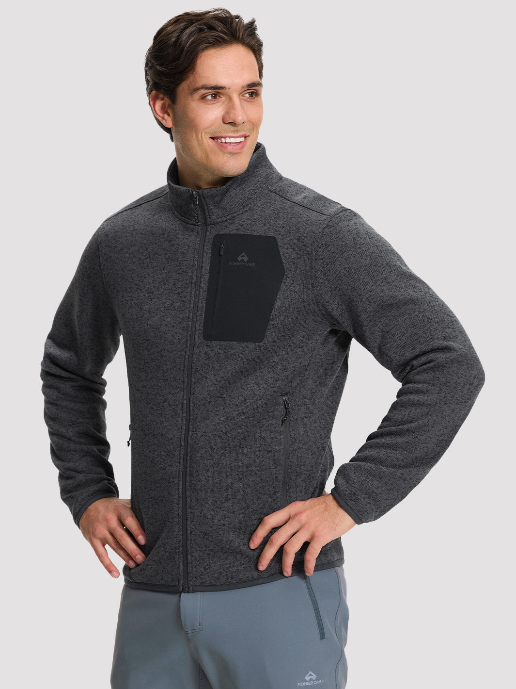 Men's 340g Anti-Static Fleece Full-Zip Jacket