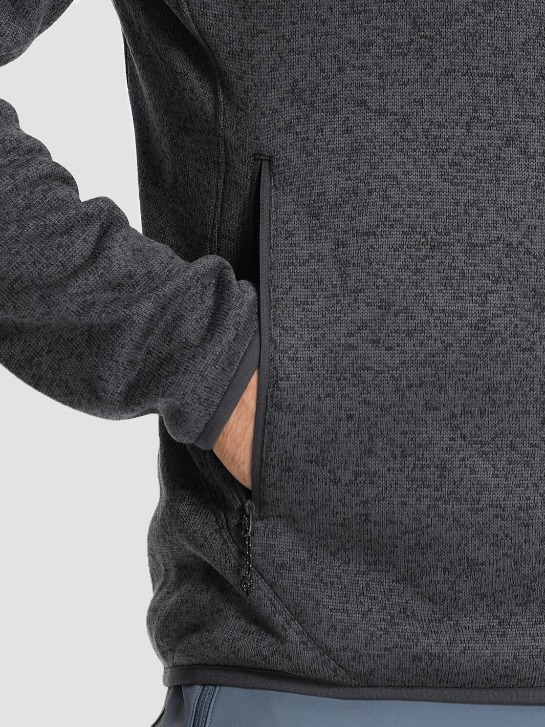 Men's 340g Anti-Static Fleece Full-Zip Jacket