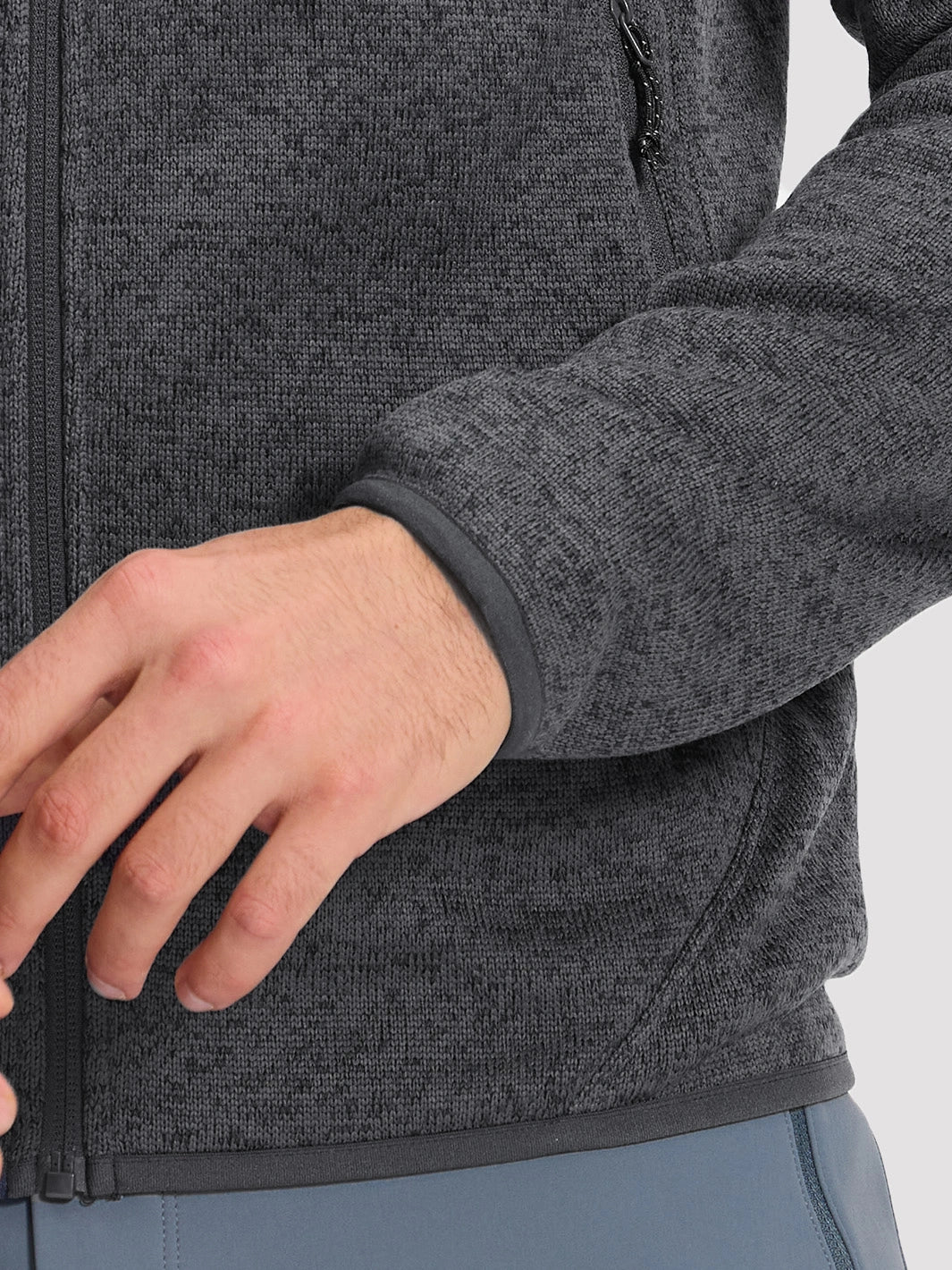 Men's 340g Anti-Static Fleece Full-Zip Jacket