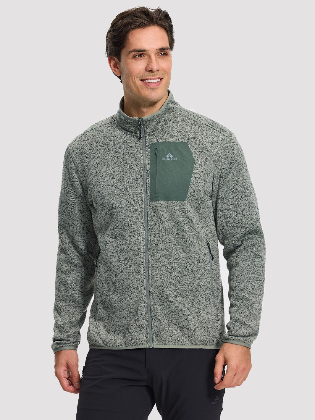 Men's 340g Anti-Static Fleece Full-Zip Jacket