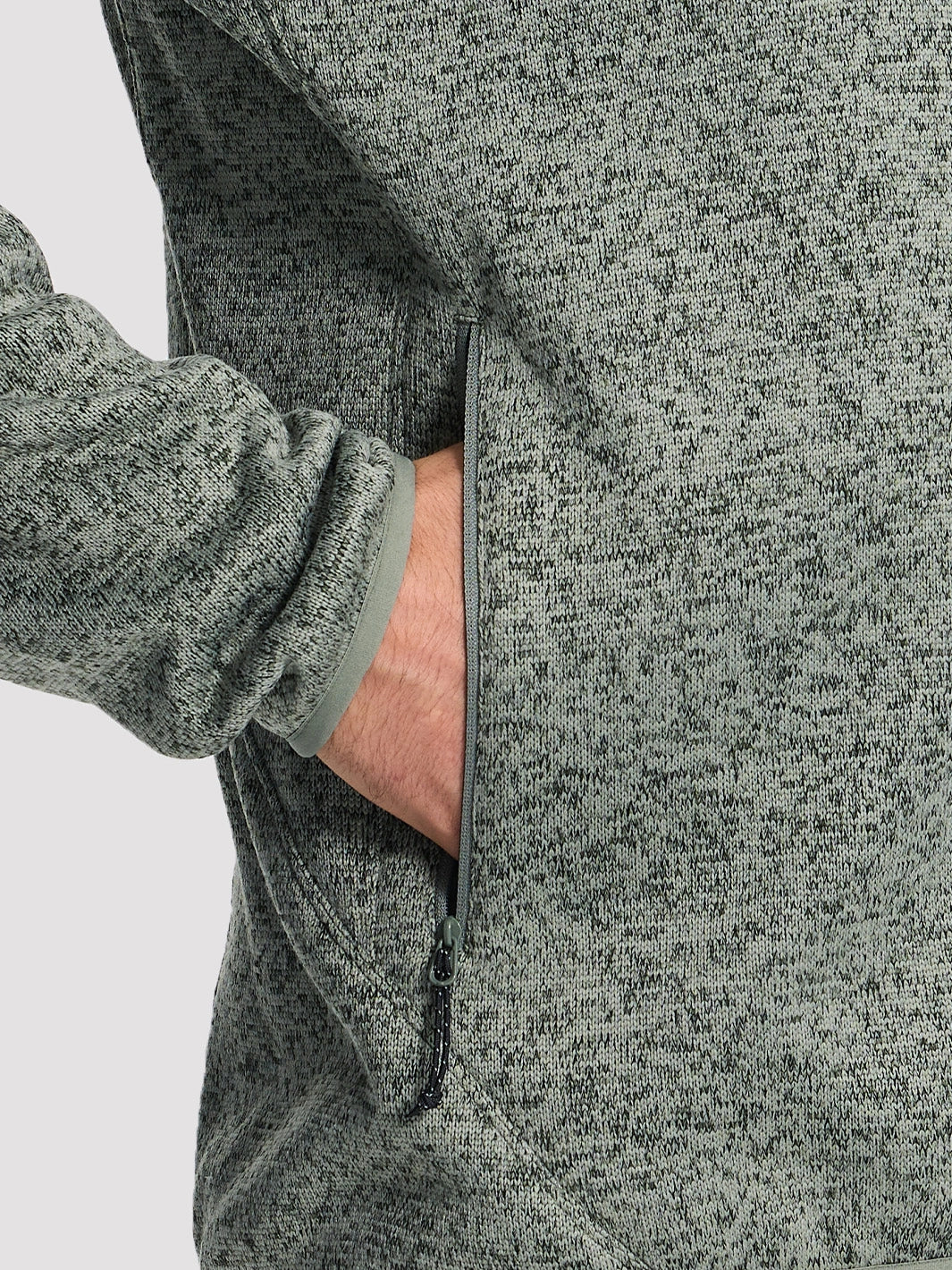 Men's 340g Anti-Static Fleece Full-Zip Jacket