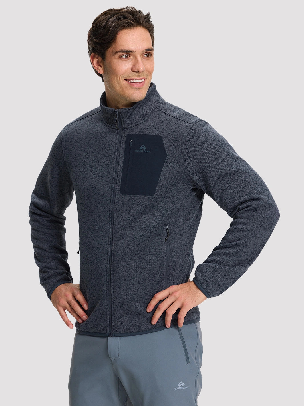 Men's 340g Anti-Static Fleece Full-Zip Jacket