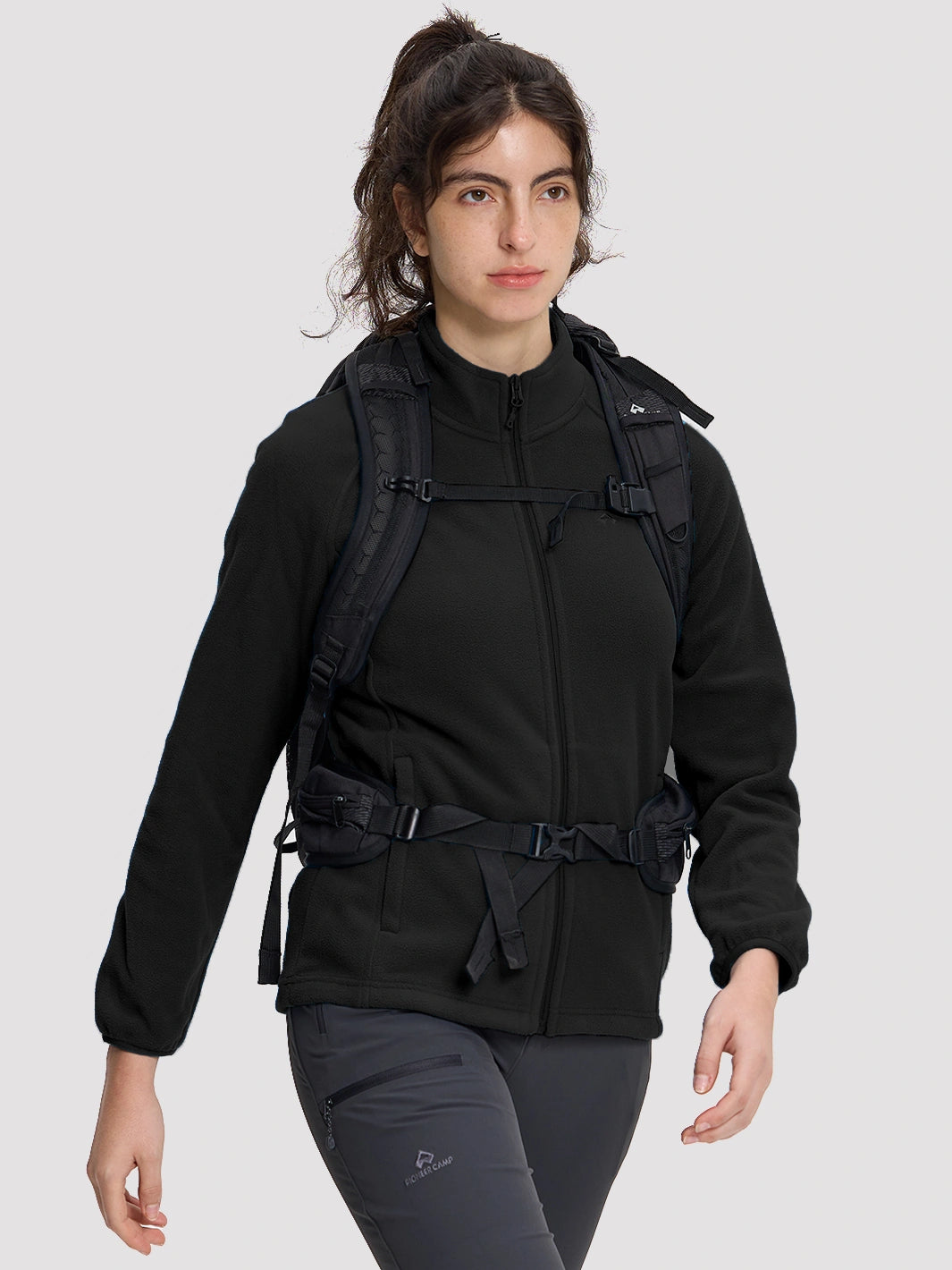 Women's Anti-Static Fleece Full-Zip Jacket PIONEER CAMP