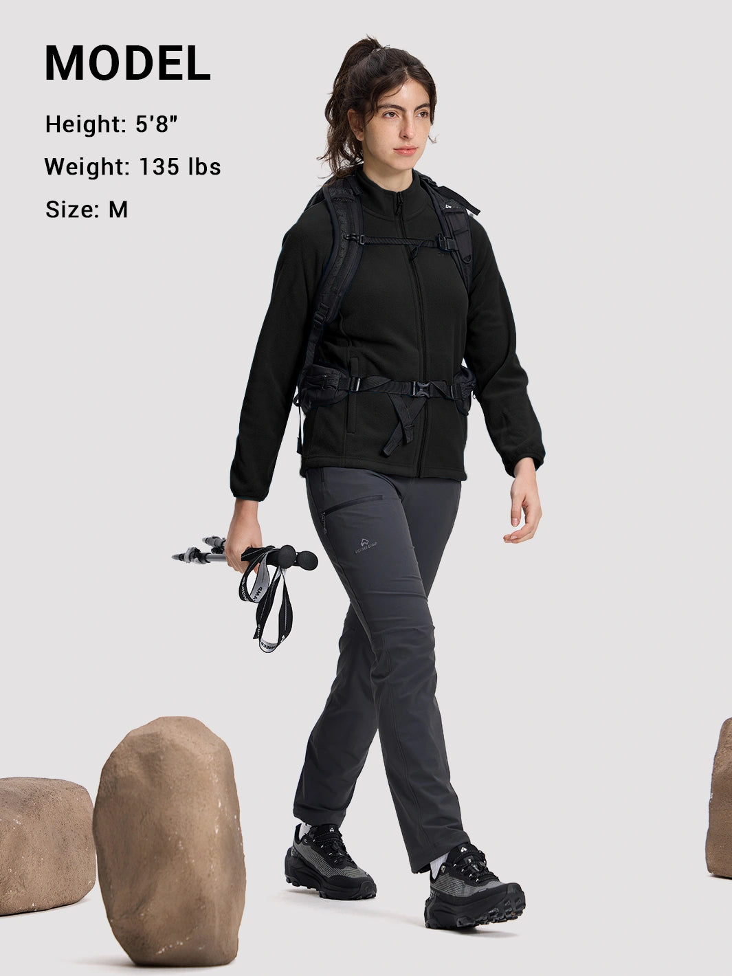 Women's Anti-Static Fleece Full-Zip Jacket PIONEER CAMP