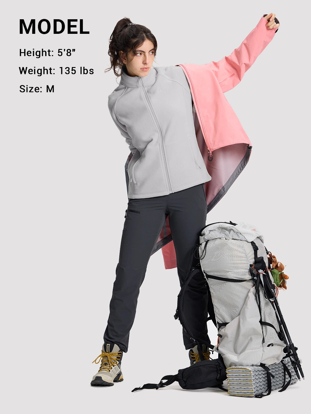 Women's Anti-Static Fleece Full-Zip Jacket PIONEER CAMP