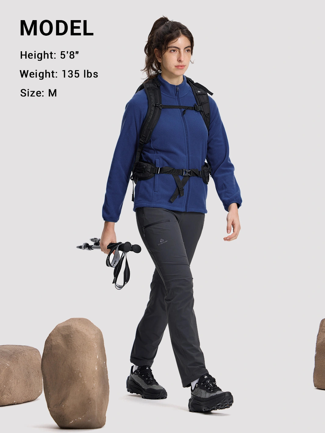 Women's Anti-Static Fleece Full-Zip Jacket PIONEER CAMP