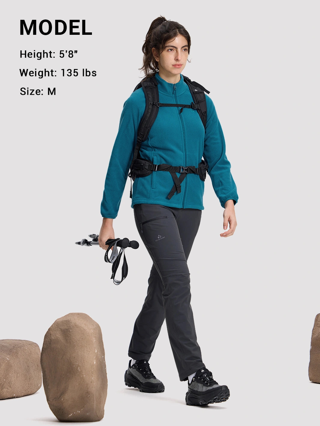 Women's Anti-Static Fleece Full-Zip Jacket PIONEER CAMP