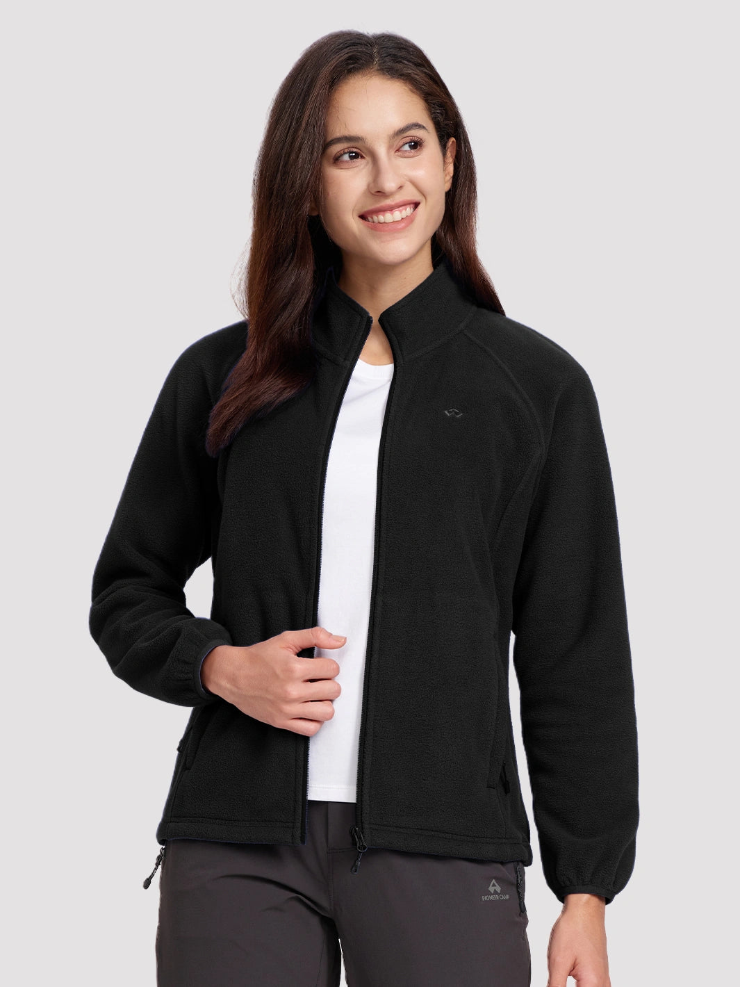 Giacca da donna in pile antistatico con zip integrale