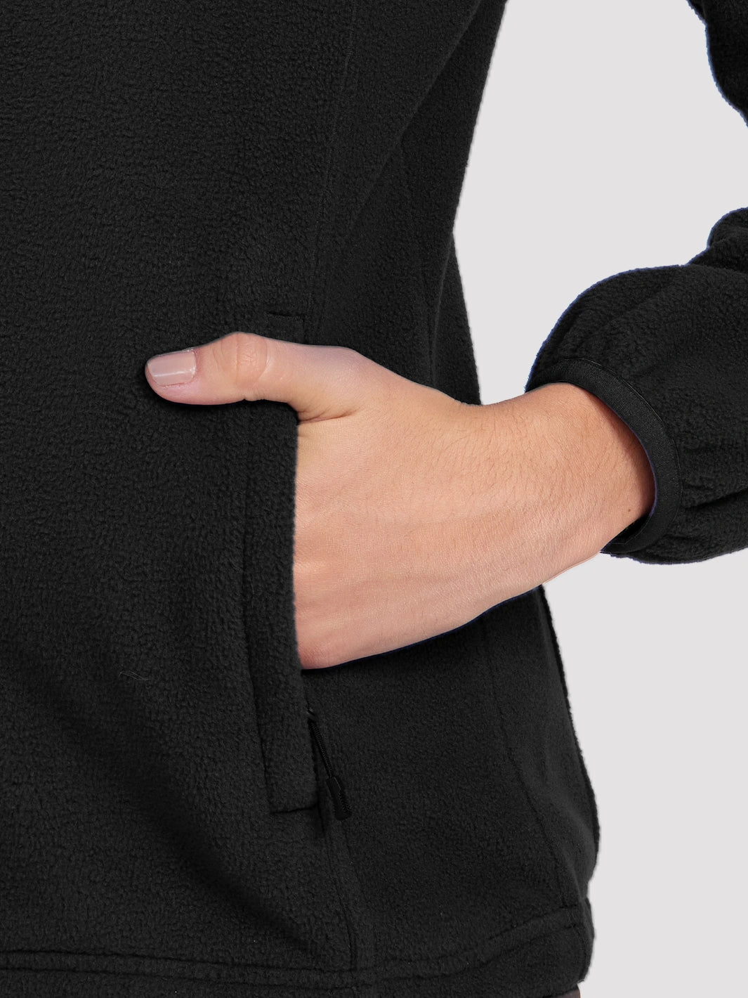 Giacca da donna in pile antistatico con zip integrale