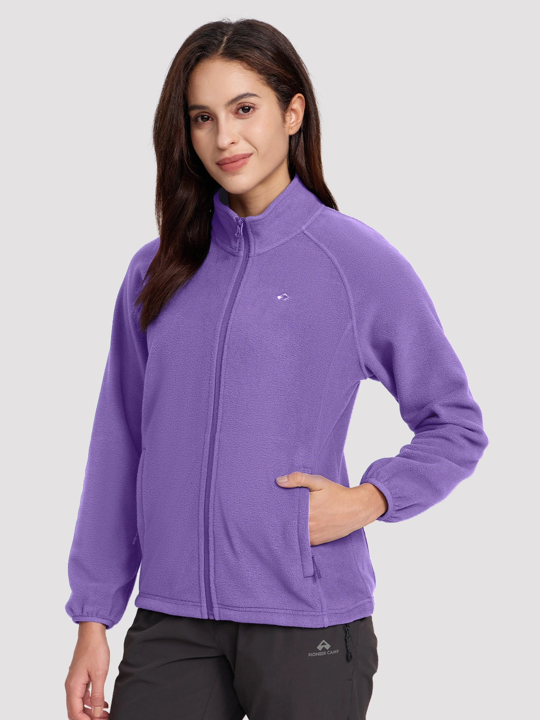 Giacca da donna in pile antistatico con zip integrale