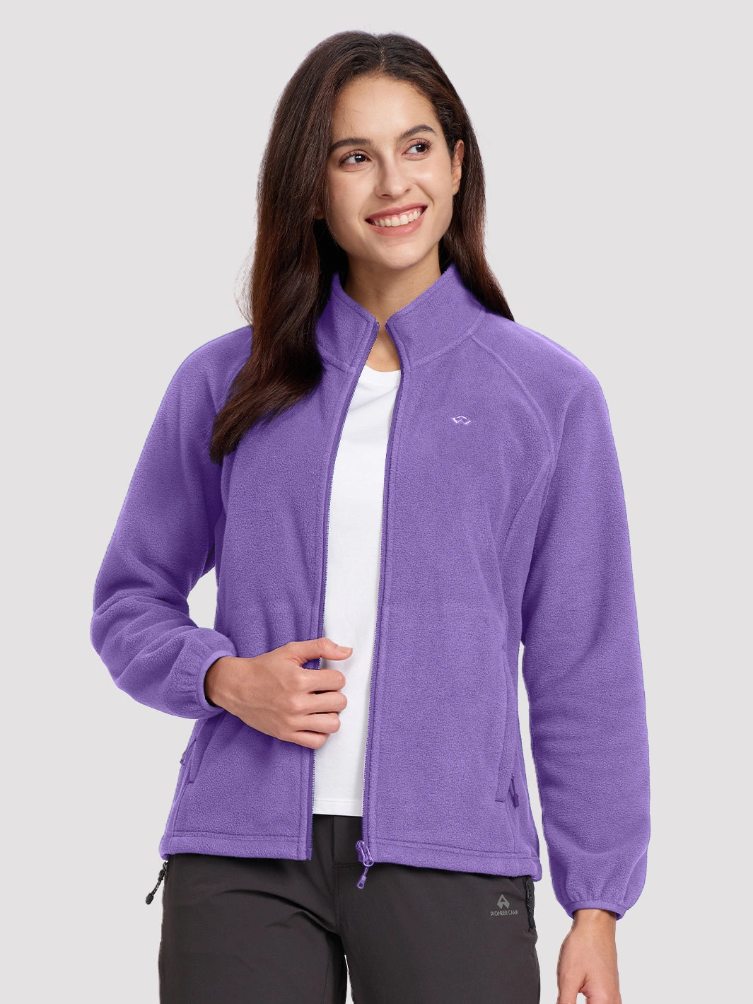 Giacca da donna in pile antistatico con zip integrale