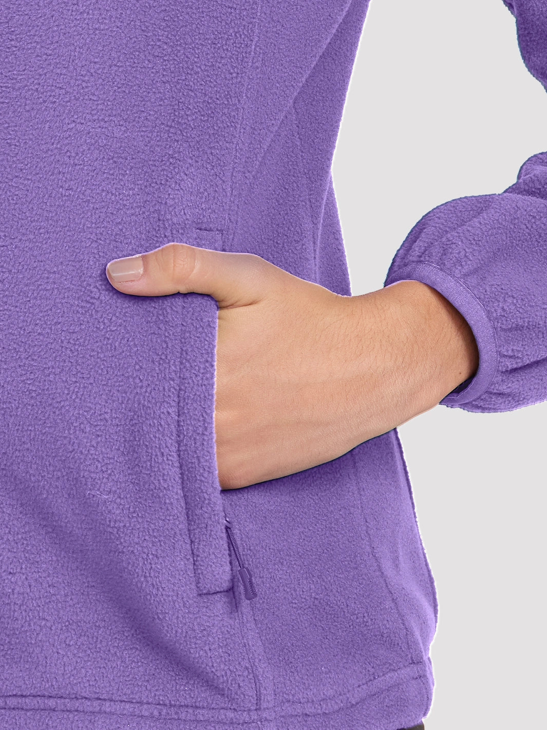Giacca da donna in pile antistatico con zip integrale
