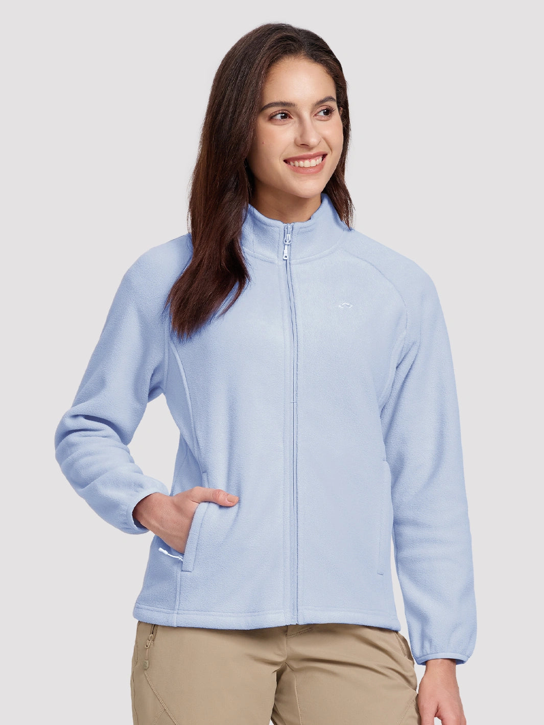 Giacca da donna in pile antistatico con zip integrale