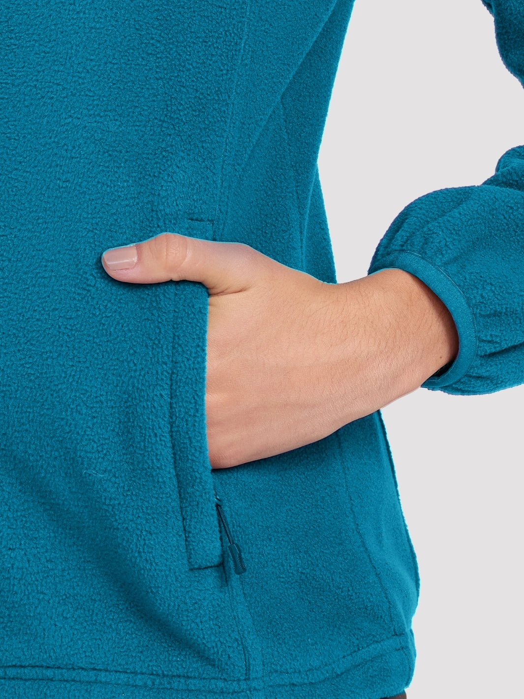 Giacca da donna in pile antistatico con zip integrale