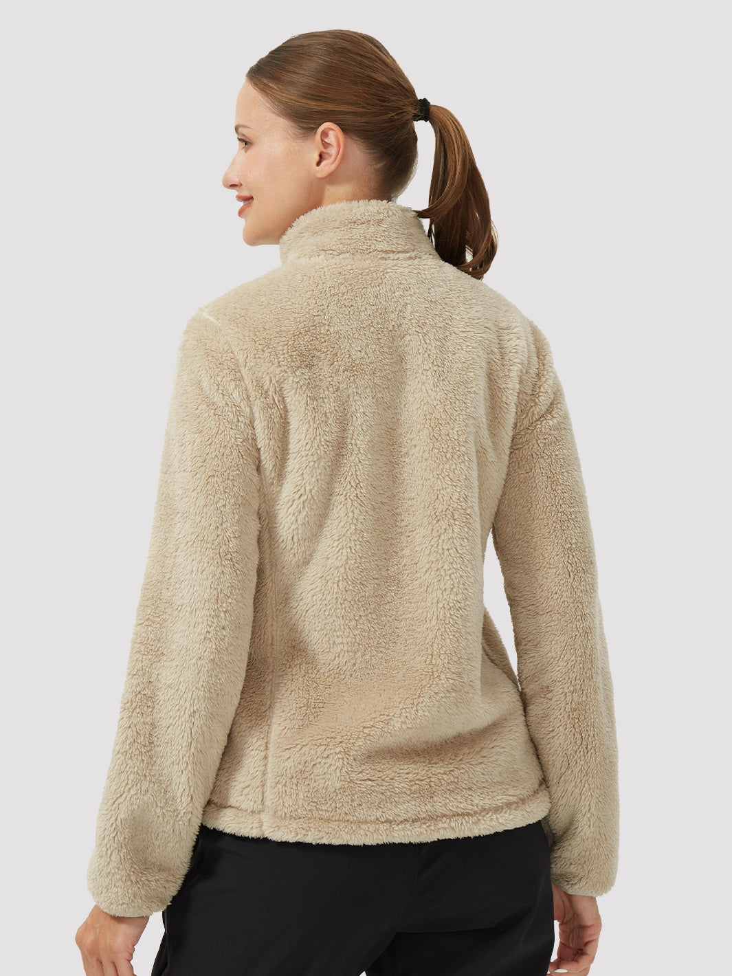 Women's Stand-Collar Coral Fleece Jacket PIONEER CAMP