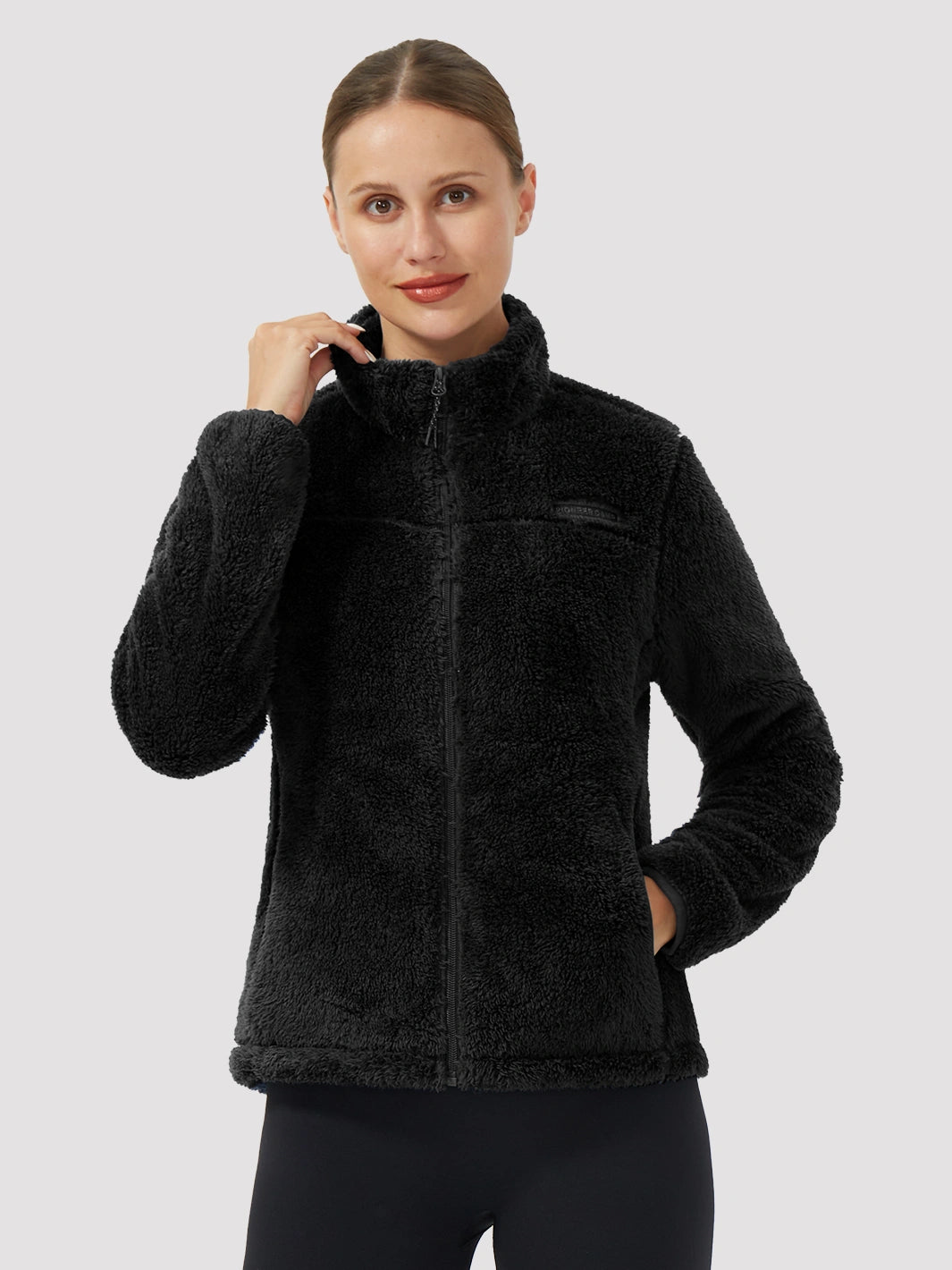 Women's Stand-Collar Coral Fleece Jacket PIONEER CAMP