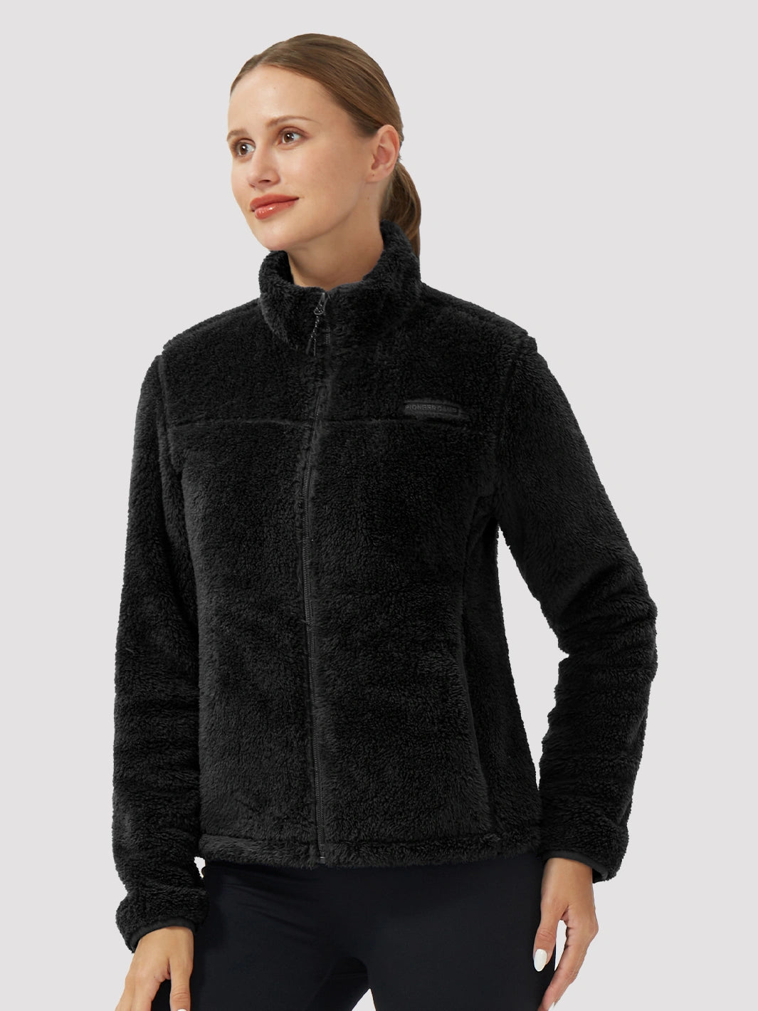 Women's Stand-Collar Coral Fleece Jacket PIONEER CAMP