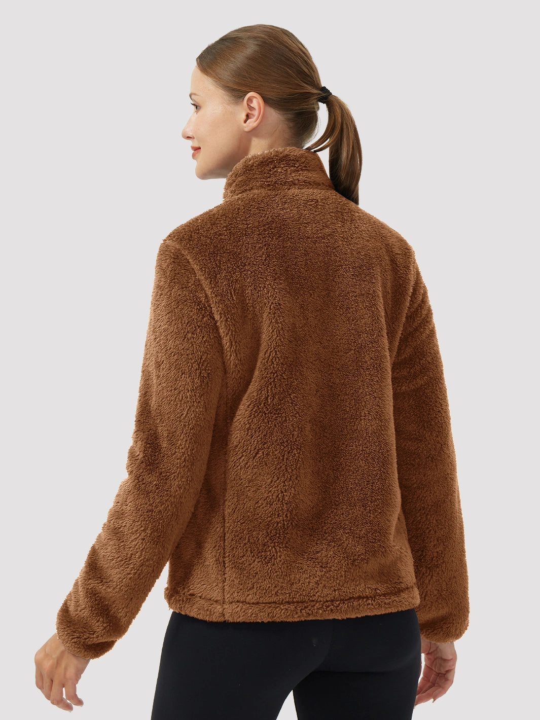 Women's Stand-Collar Coral Fleece Jacket PIONEER CAMP