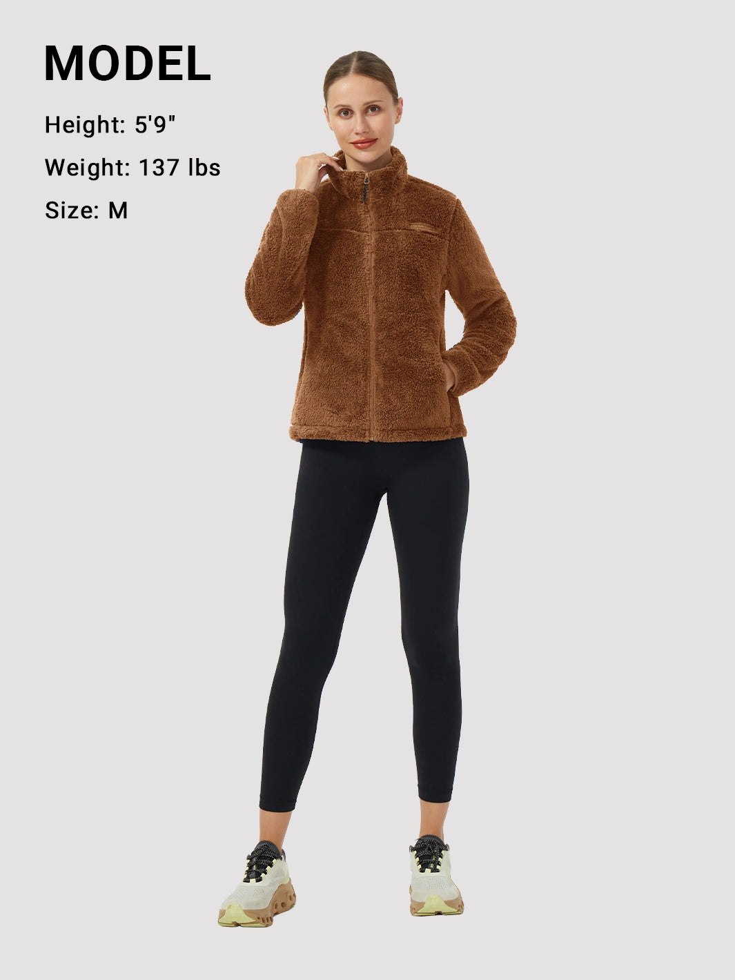 Women's Stand-Collar Coral Fleece Jacket PIONEER CAMP