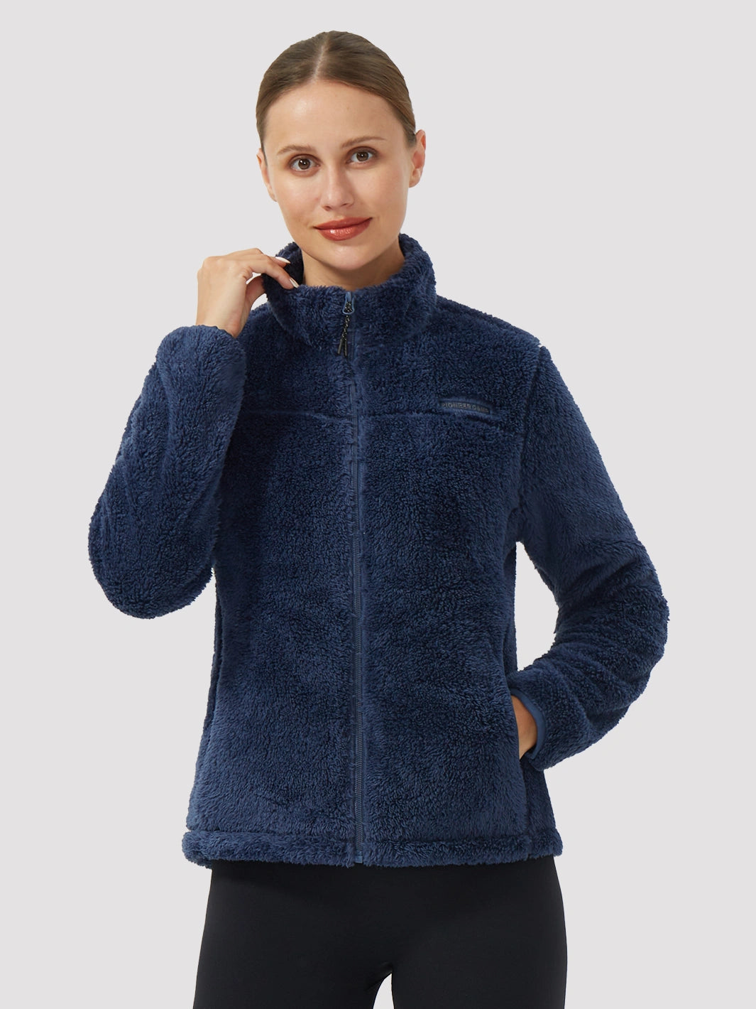 Women's Stand-Collar Coral Fleece Jacket PIONEER CAMP