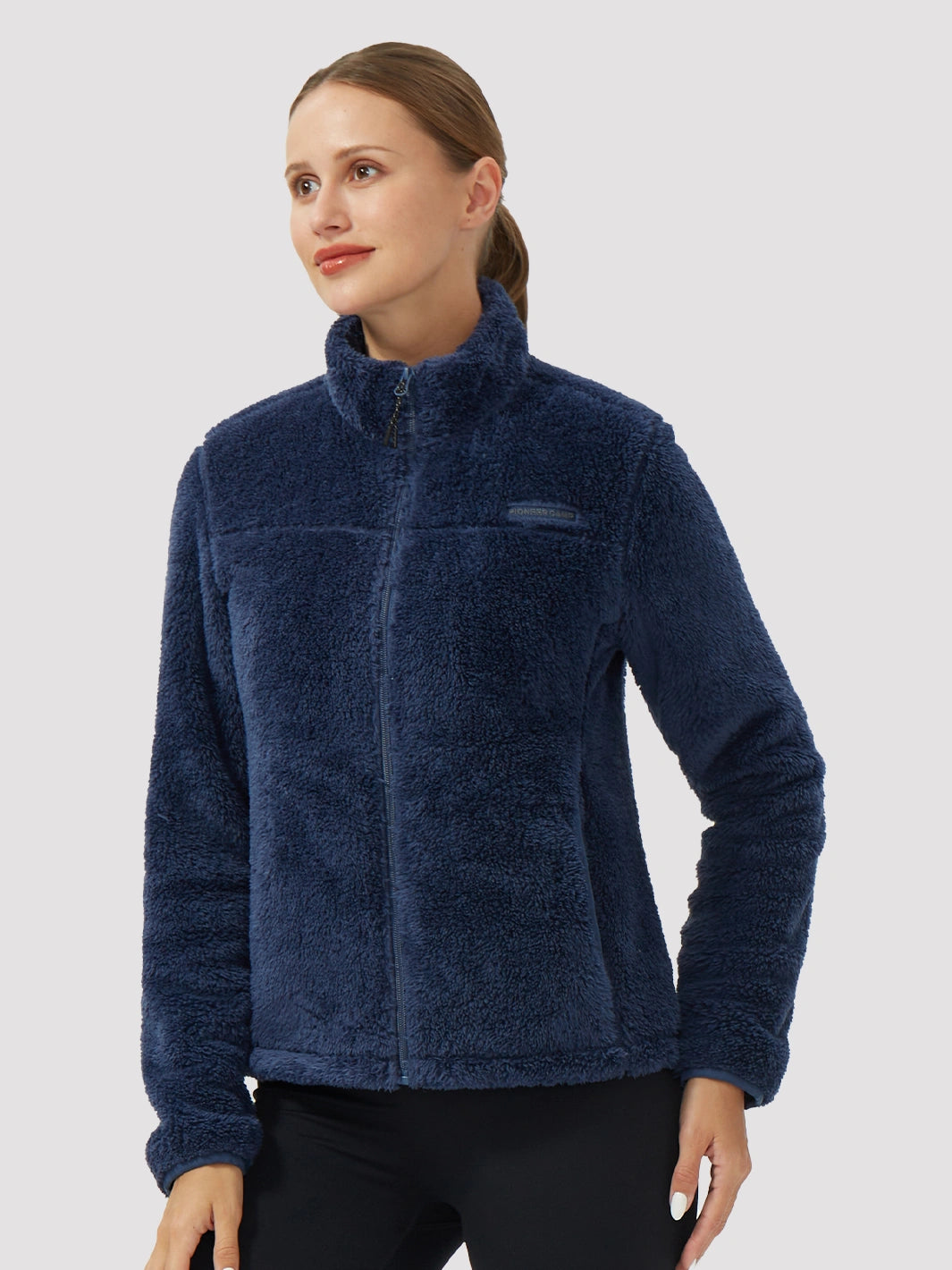 Women's Stand-Collar Coral Fleece Jacket PIONEER CAMP