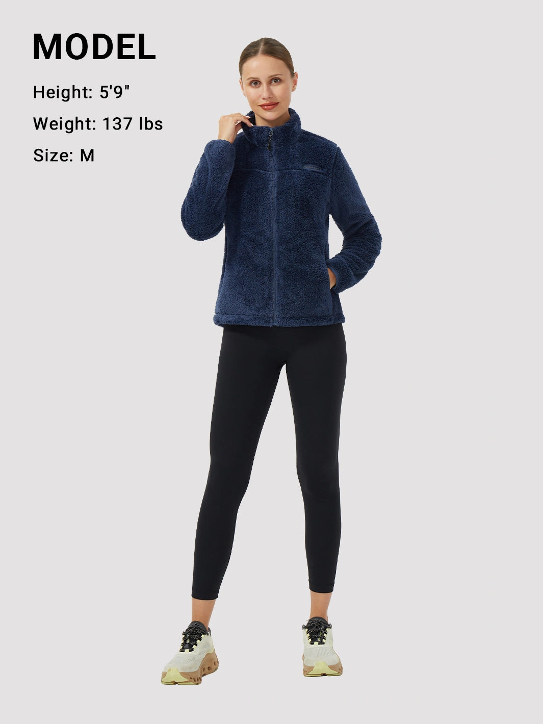 Women's Stand-Collar Coral Fleece Jacket PIONEER CAMP