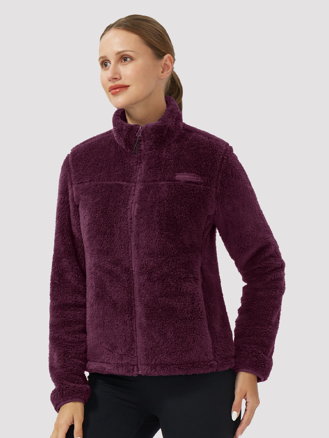 Women's Stand-Collar Coral Fleece Jacket PIONEER CAMP