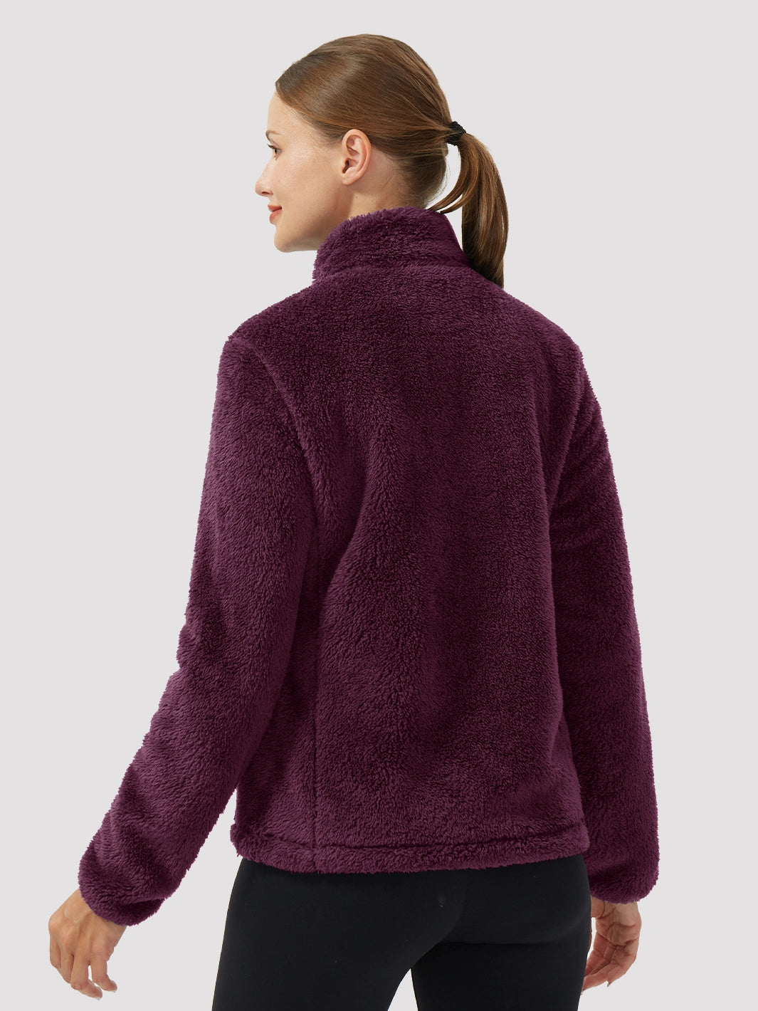 Women's Stand-Collar Coral Fleece Jacket PIONEER CAMP