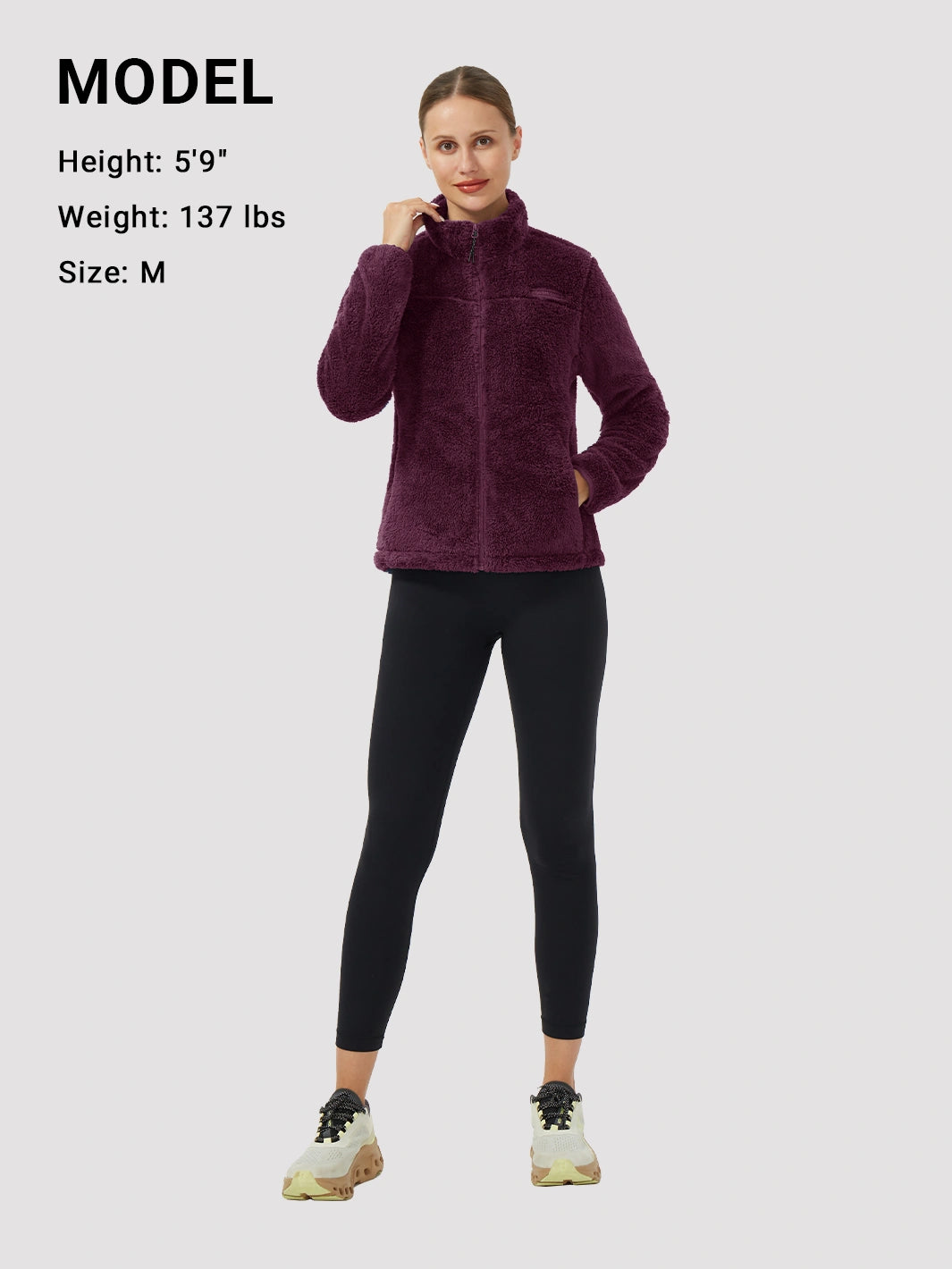 Women's Stand-Collar Coral Fleece Jacket PIONEER CAMP