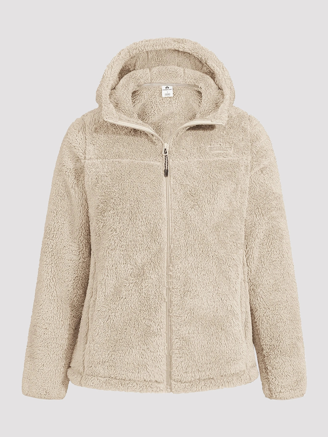 Women's Hooded Coral Fleece Jacket PIONEER CAMP