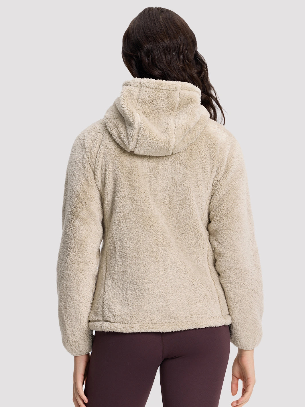 Women's Hooded Coral Fleece Jacket PIONEER CAMP