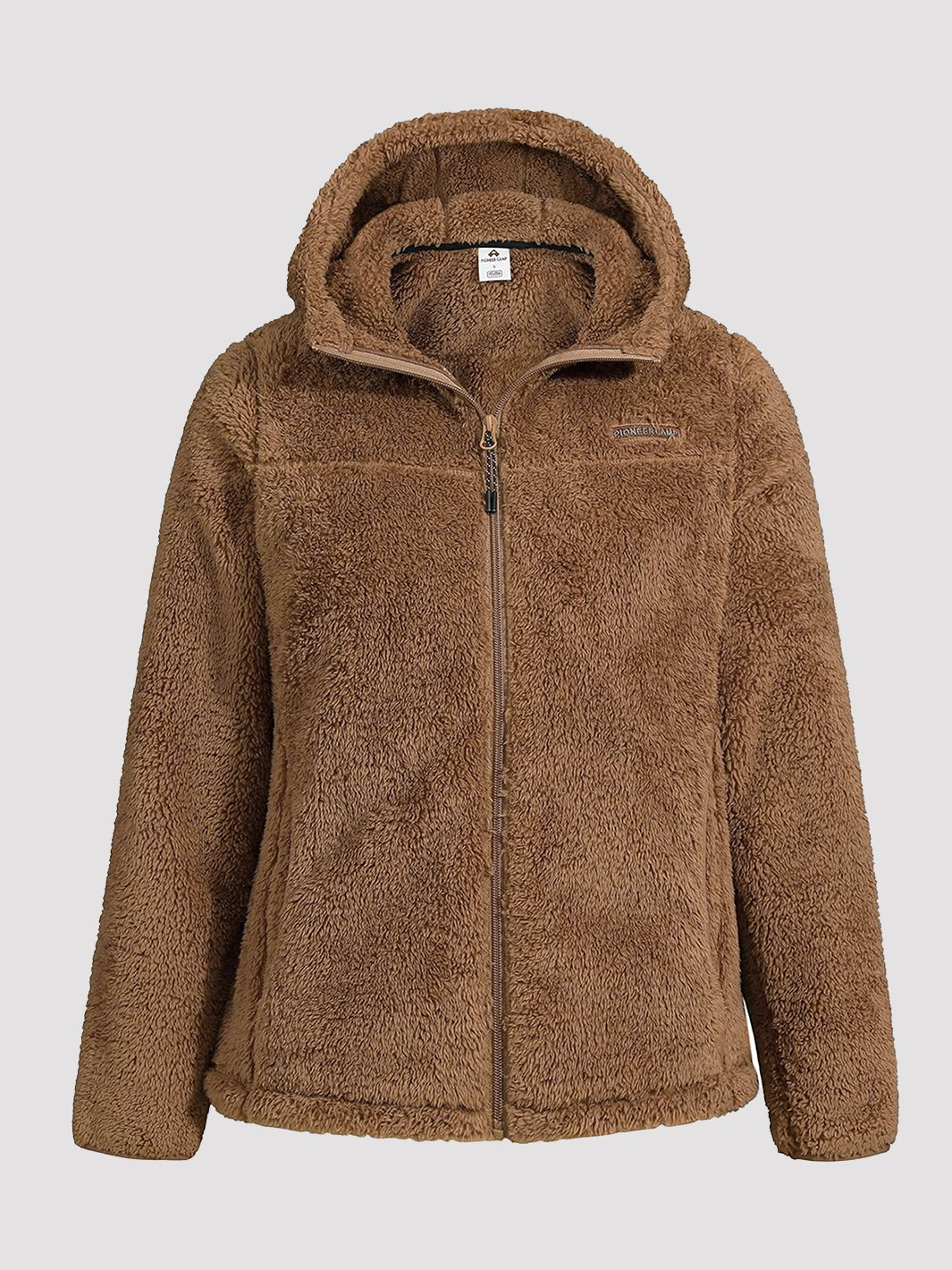 Women's Hooded Coral Fleece Jacket PIONEER CAMP