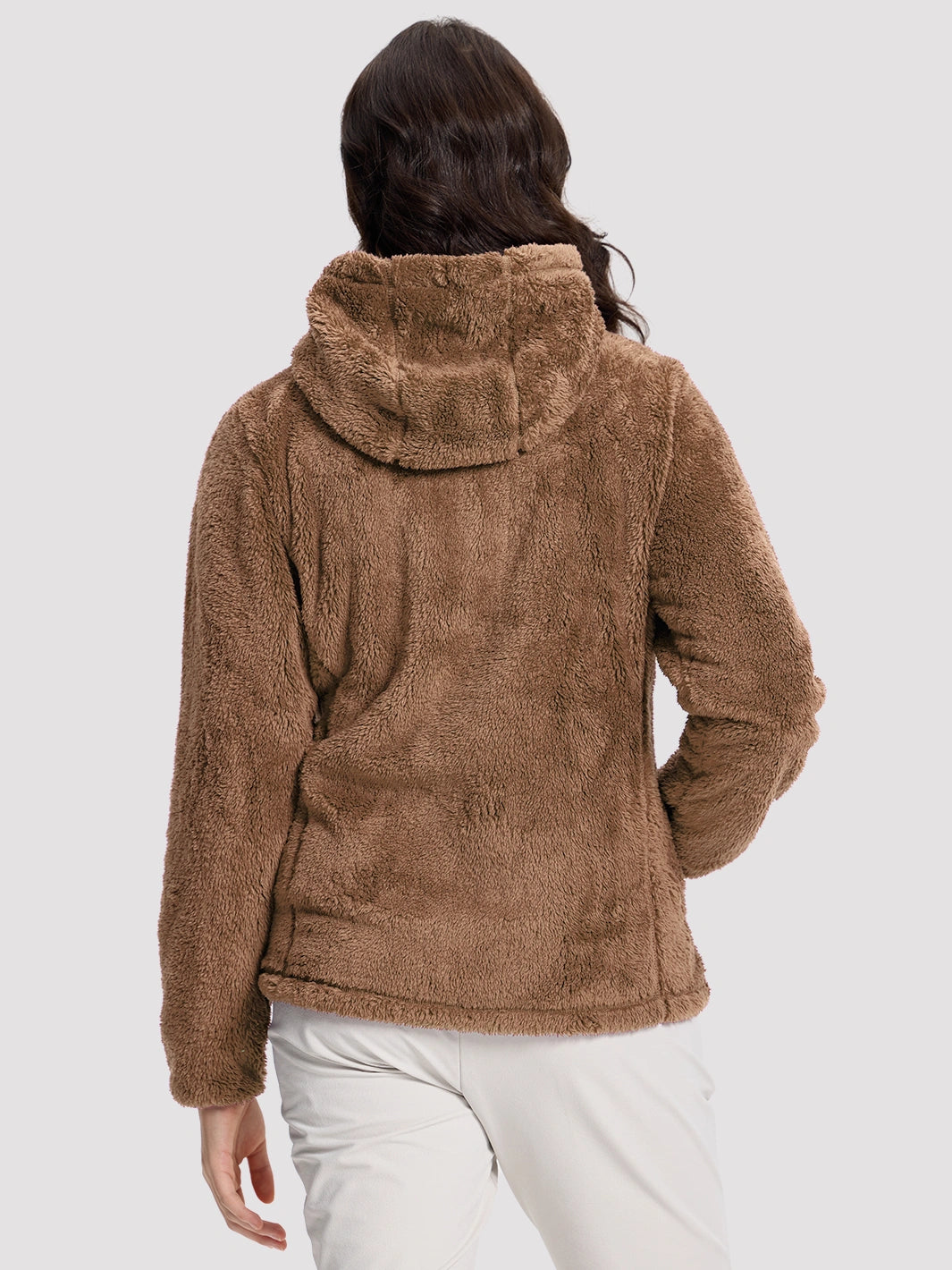 Women's Hooded Coral Fleece Jacket PIONEER CAMP