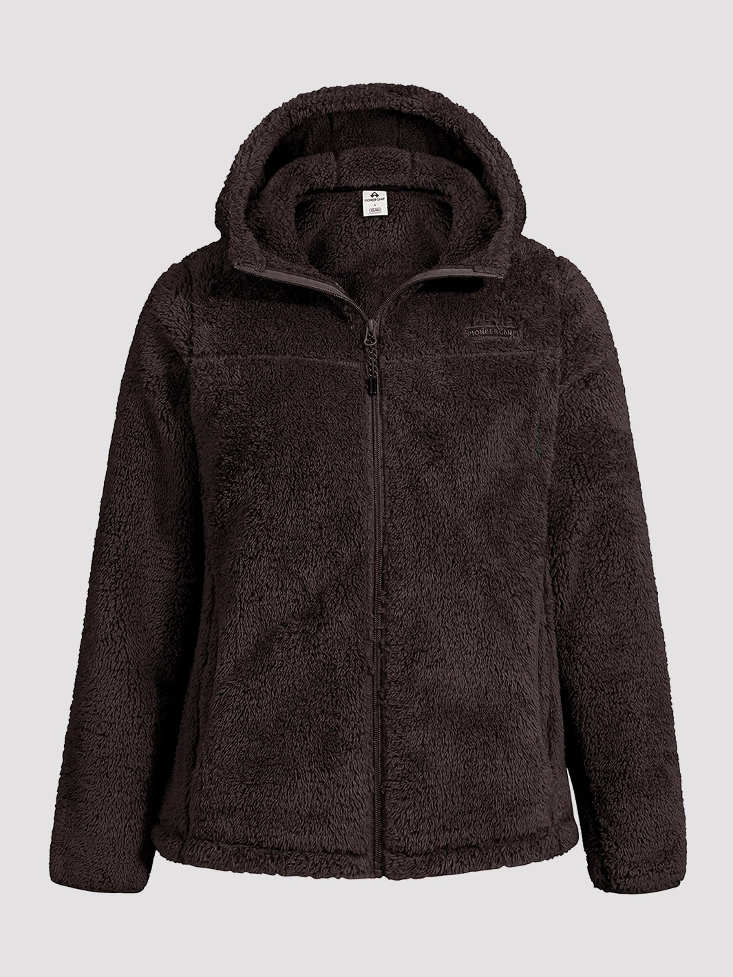 Women's Hooded Coral Fleece Jacket PIONEER CAMP