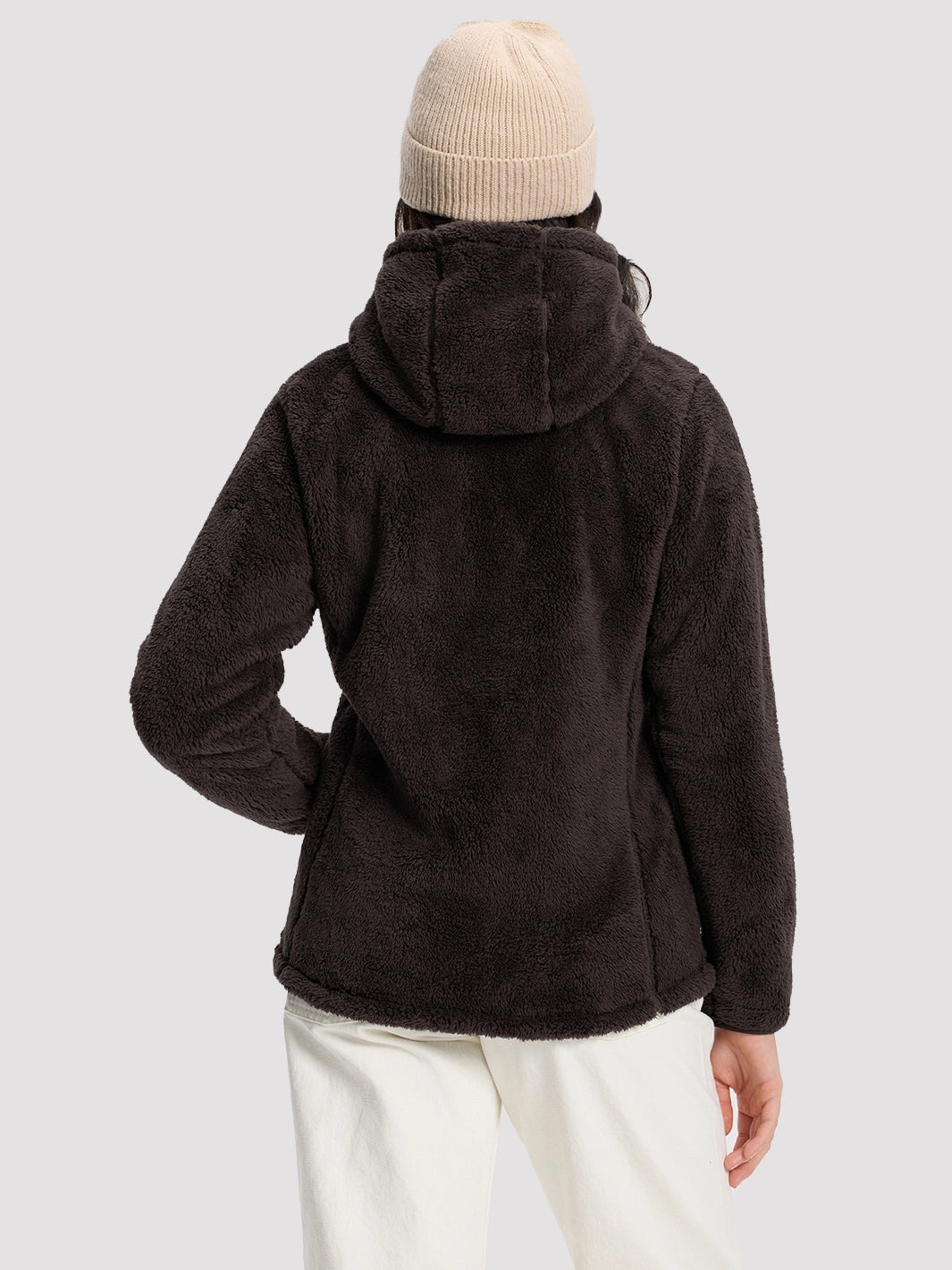 Women's Hooded Coral Fleece Jacket PIONEER CAMP