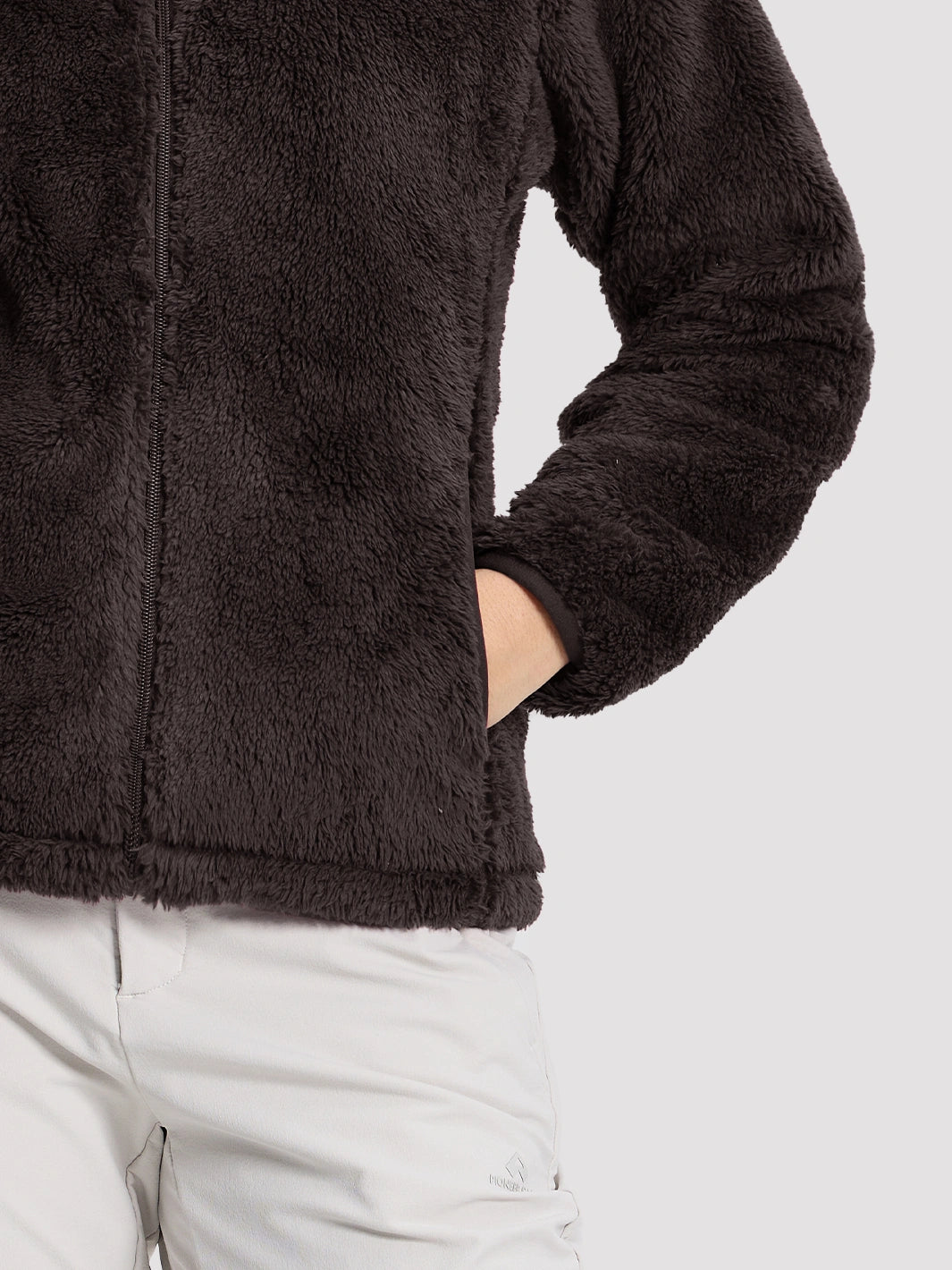 Women's Hooded Coral Fleece Jacket PIONEER CAMP