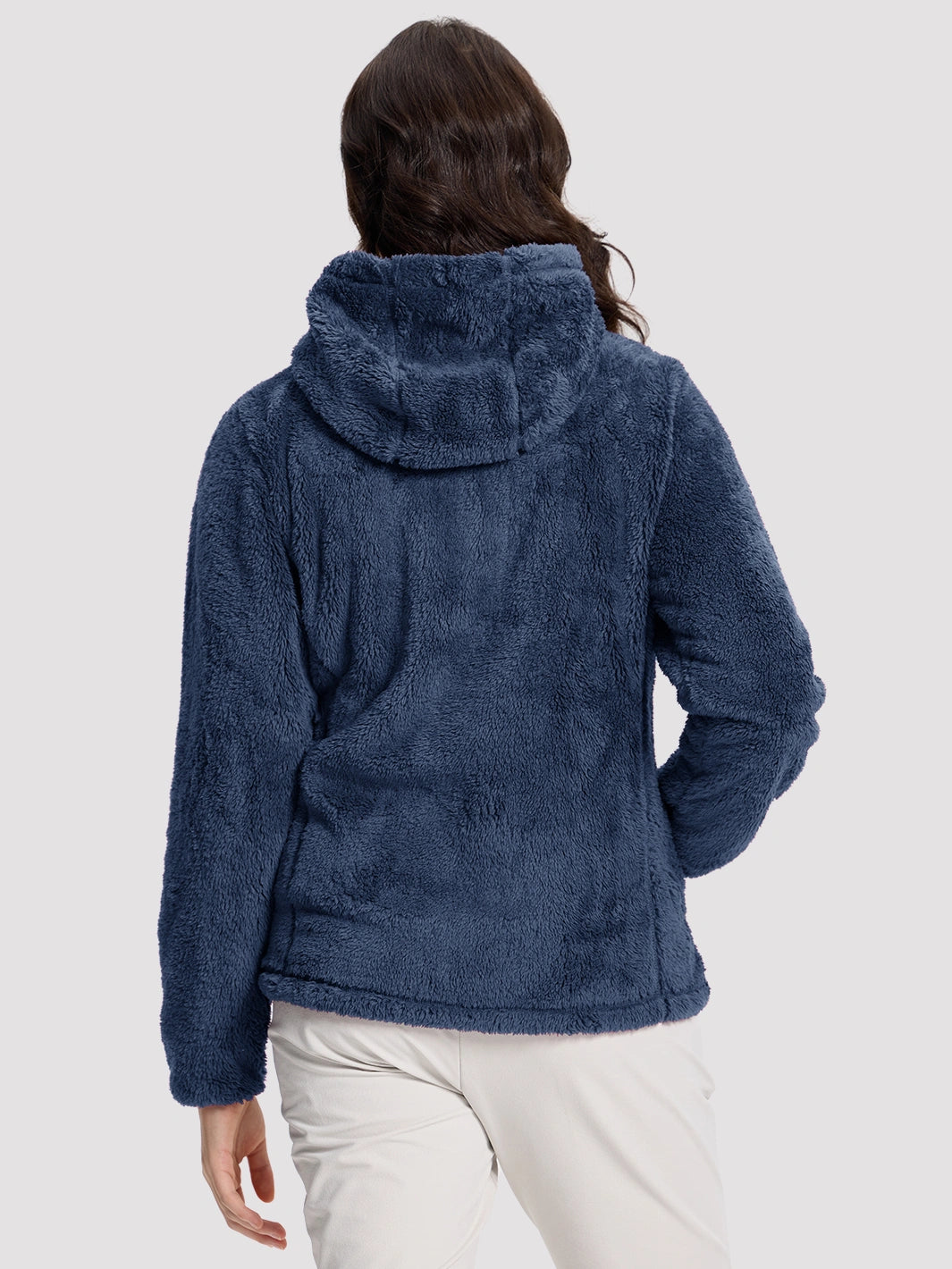 Women's Hooded Coral Fleece Jacket PIONEER CAMP