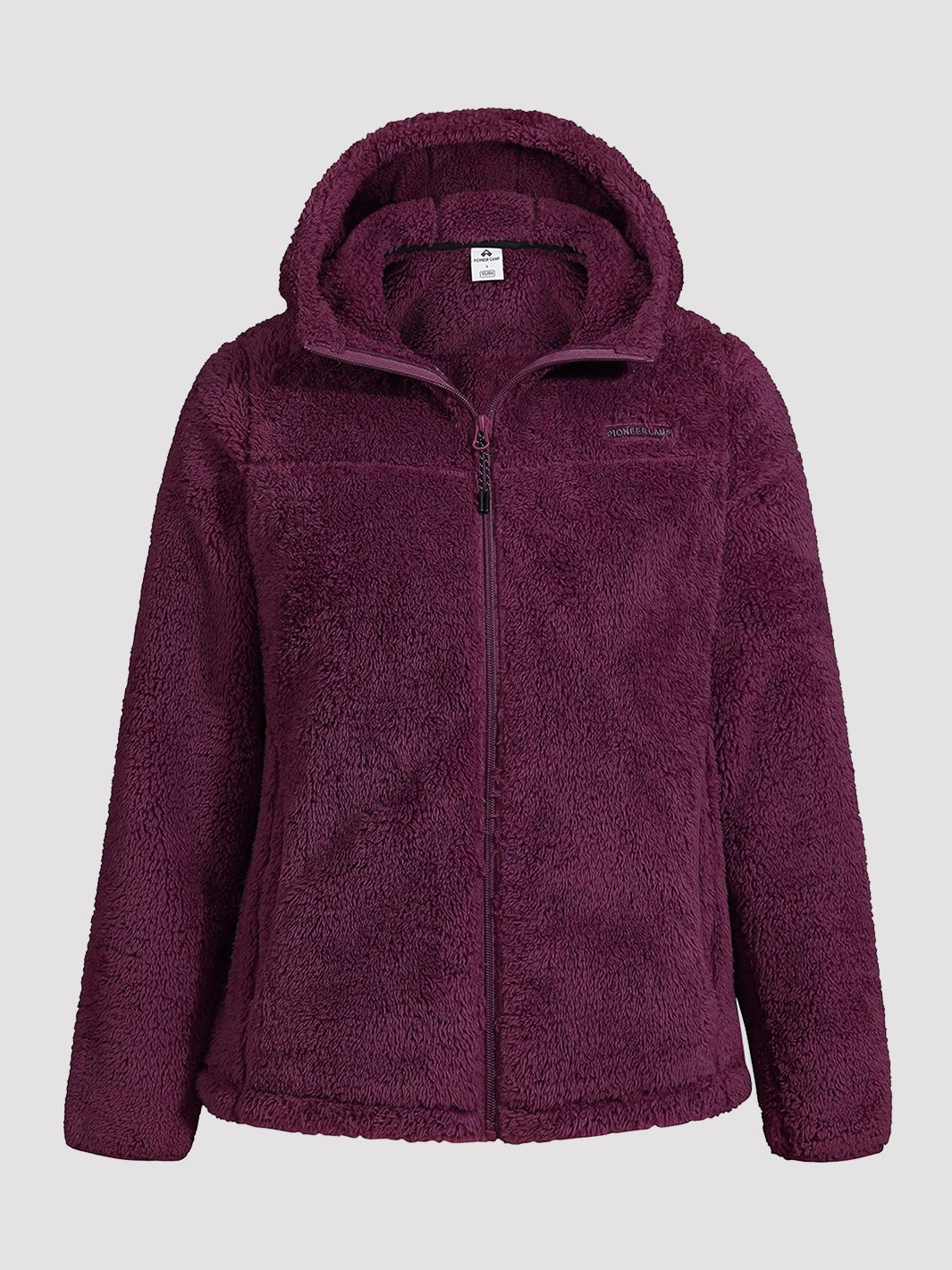 Women's Hooded Coral Fleece Jacket PIONEER CAMP