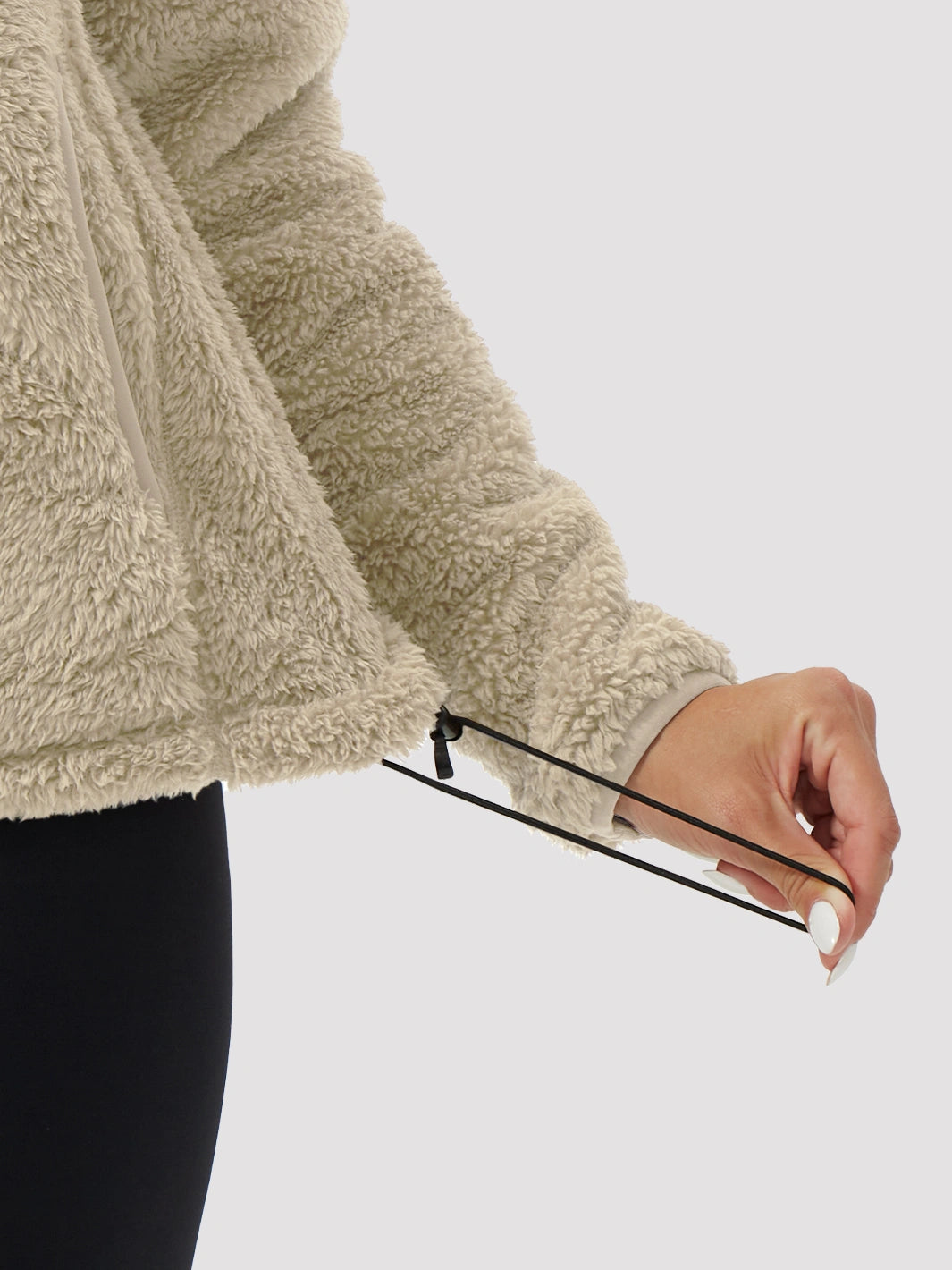 Women's Hooded Coral Fleece Jacket PIONEER CAMP