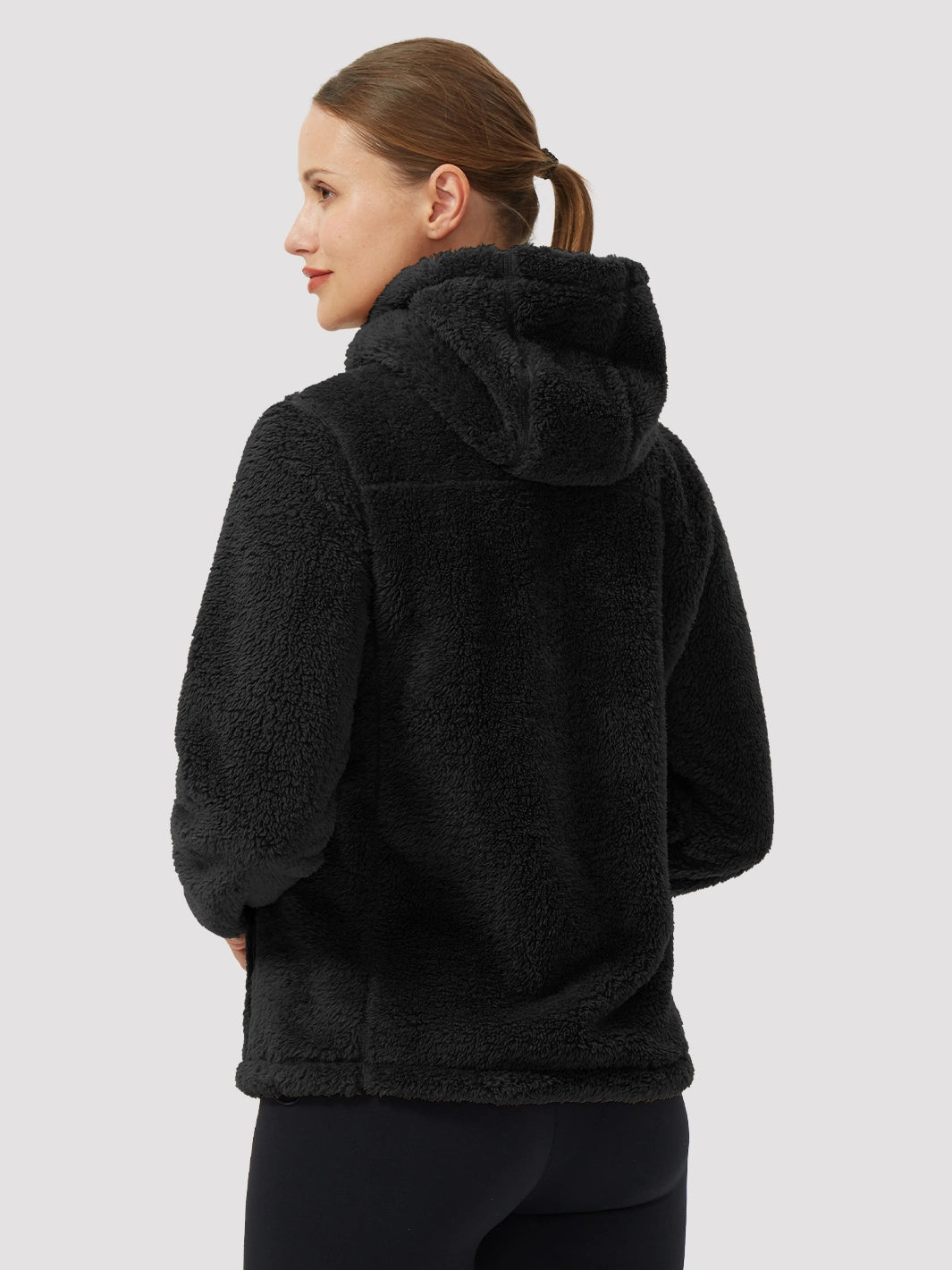 Women's Hooded Coral Fleece Jacket PIONEER CAMP