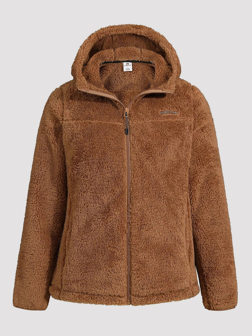 Women's Hooded Coral Fleece Jacket PIONEER CAMP