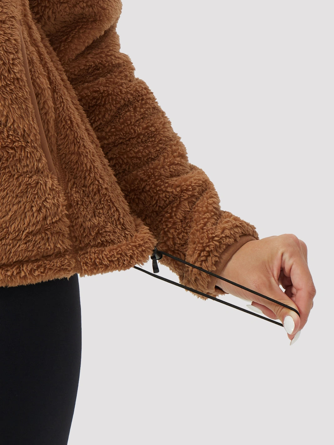 Women's Hooded Coral Fleece Jacket PIONEER CAMP