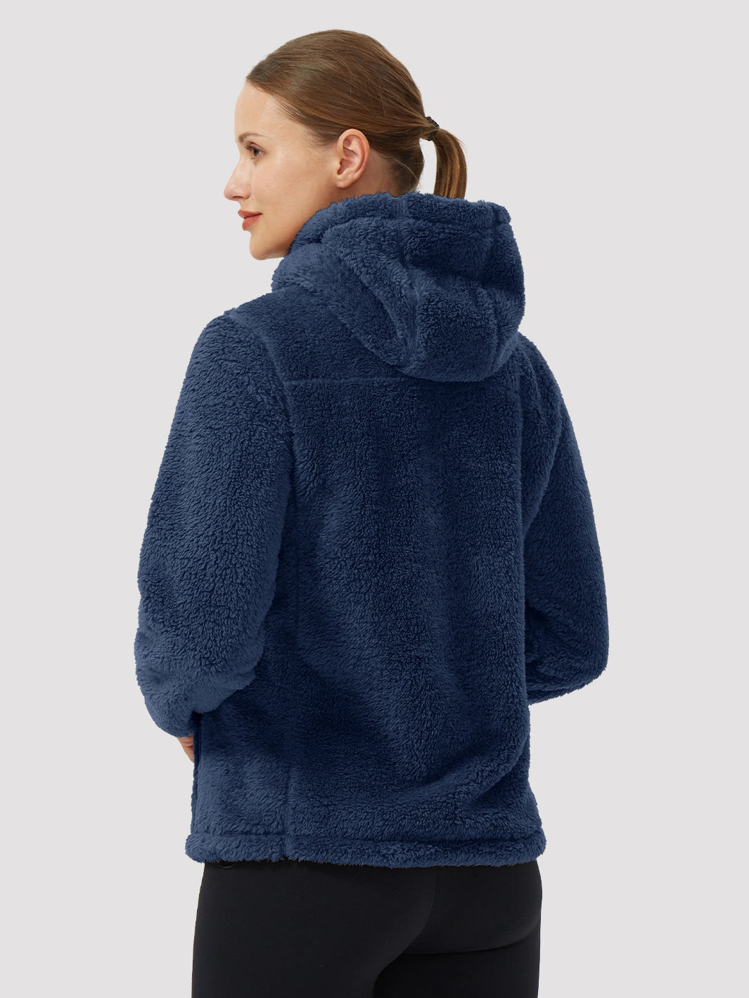 Women's Hooded Coral Fleece Jacket PIONEER CAMP