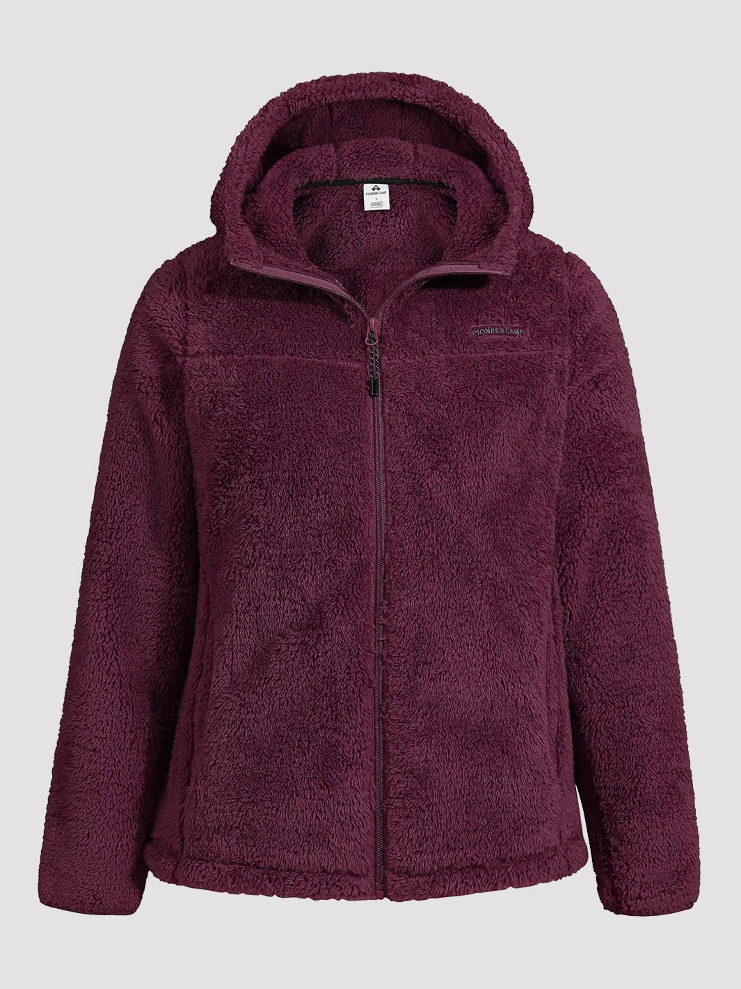 Women's Hooded Coral Fleece Jacket PIONEER CAMP