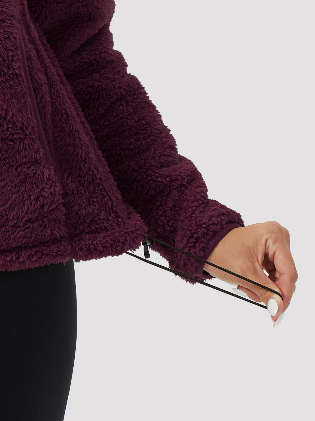 Women's Hooded Coral Fleece Jacket PIONEER CAMP