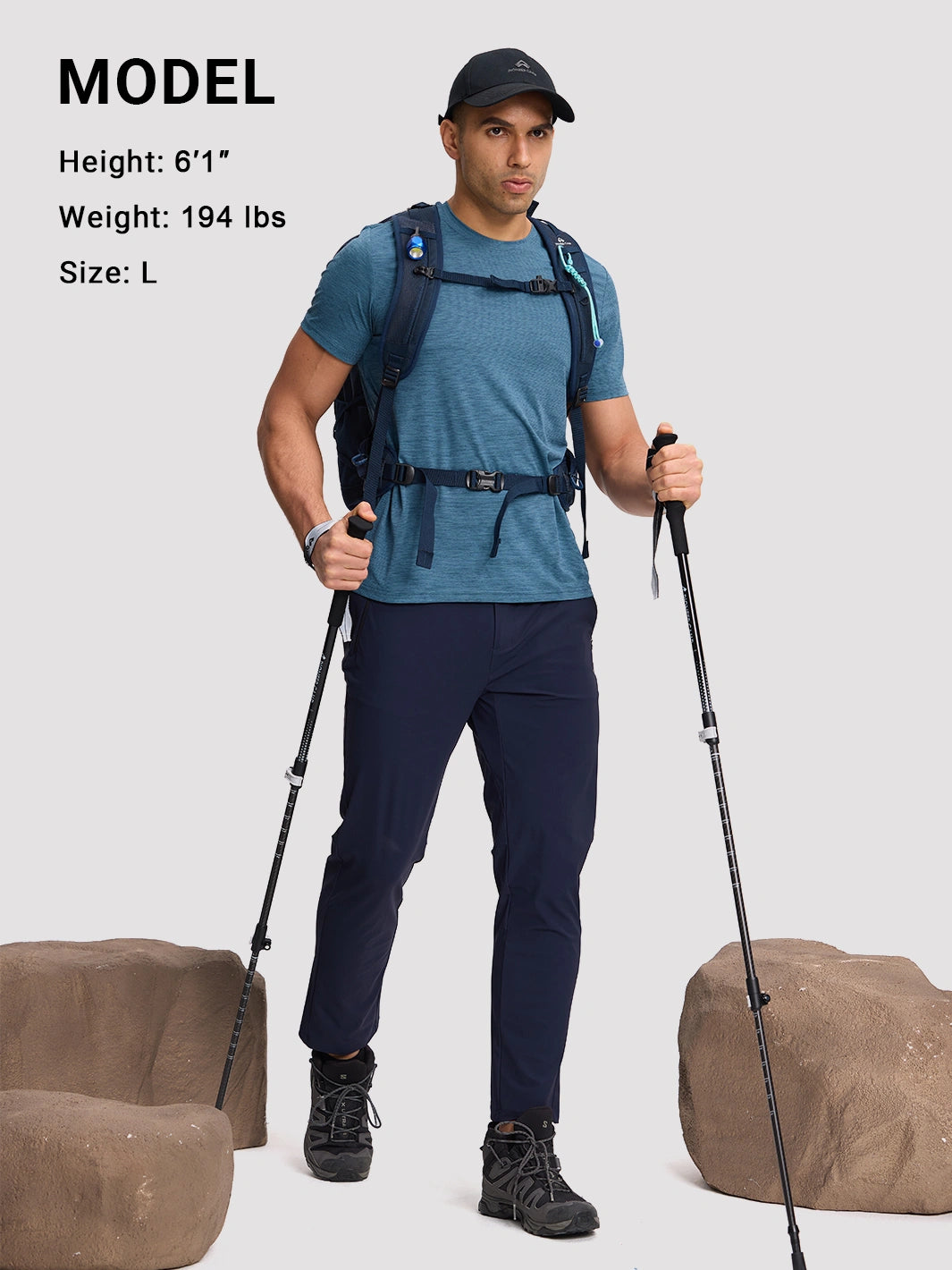 Men's UPF 50+ Cool-Feel Casual Pants PIONEER CAMP