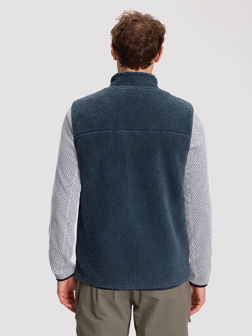 Men's High-Density Sherpa Fleece Full-Zip Vest PIONEER CAMP