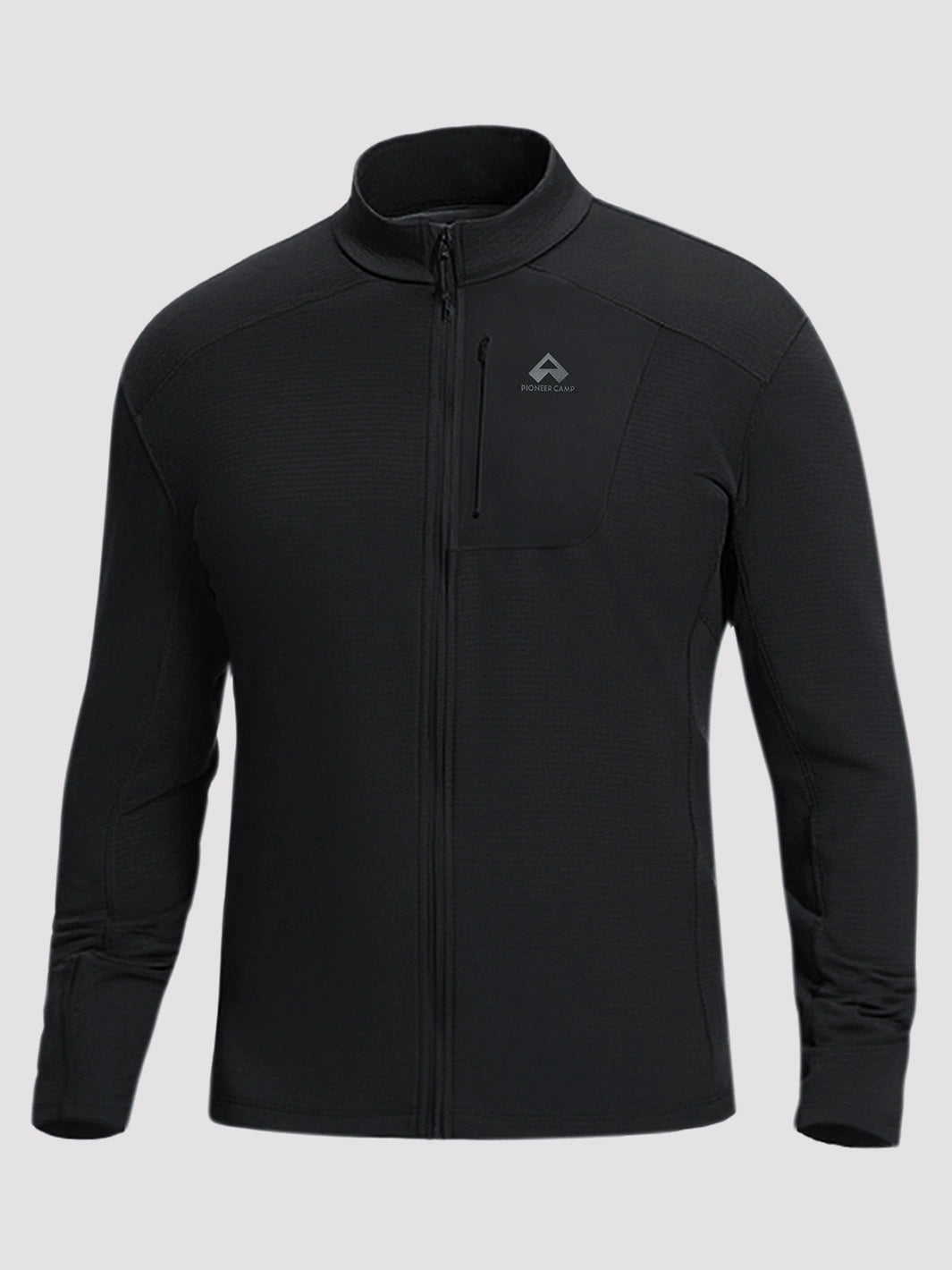 Men's Grid Fleece Full-Zip Mid Layer Jacket