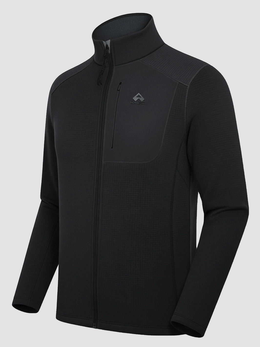Men's Grid Fleece Full-Zip Mid Layer Jacket