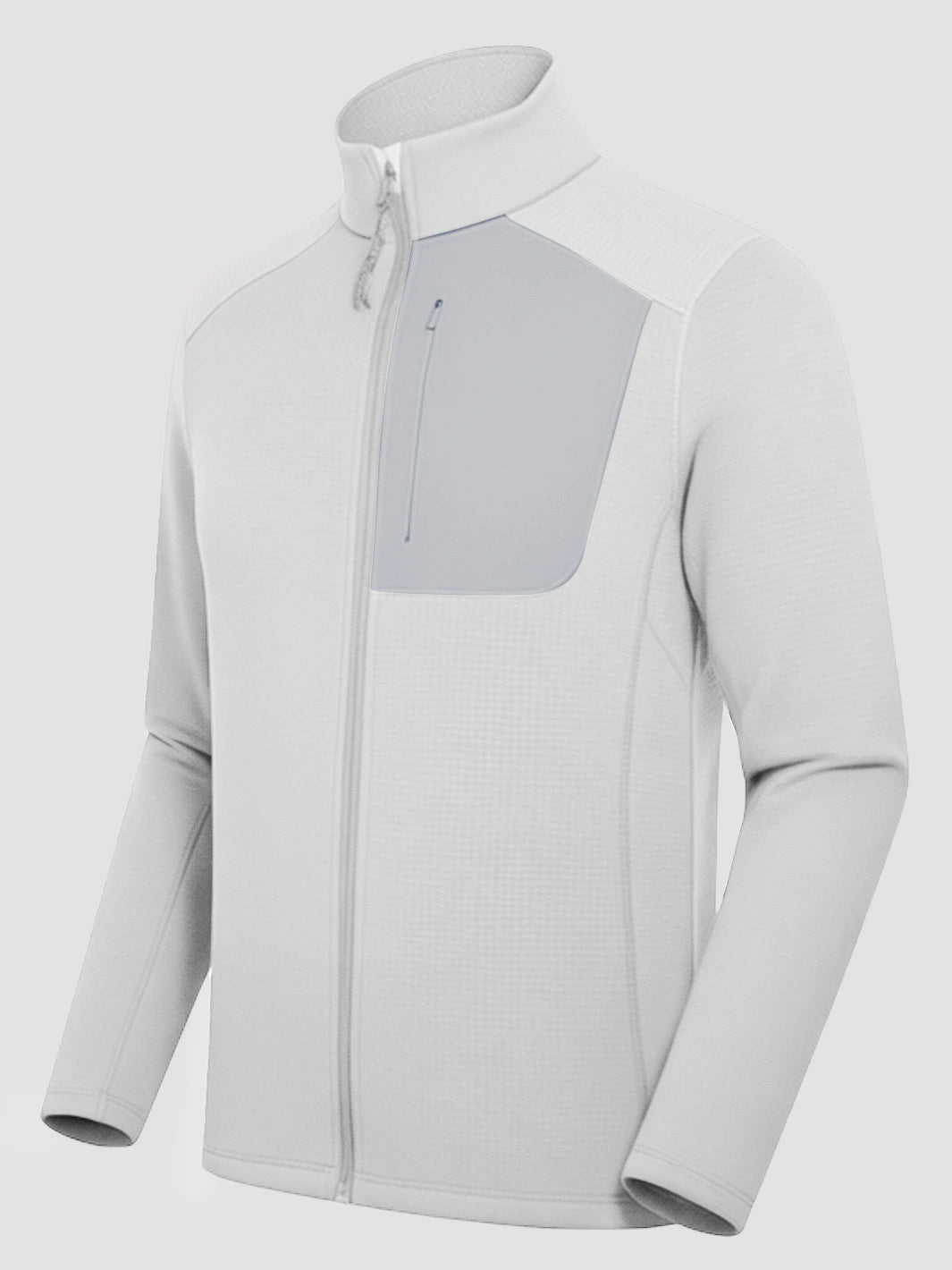 Men's Grid Fleece Full-Zip Mid Layer Jacket
